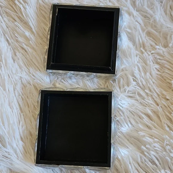 GEMSTONE BLING HOME DECOR SET PICTURE FRAME TRINKET BOXES - Picture 6 of 15